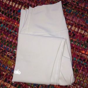 White high waisted Alo leggings